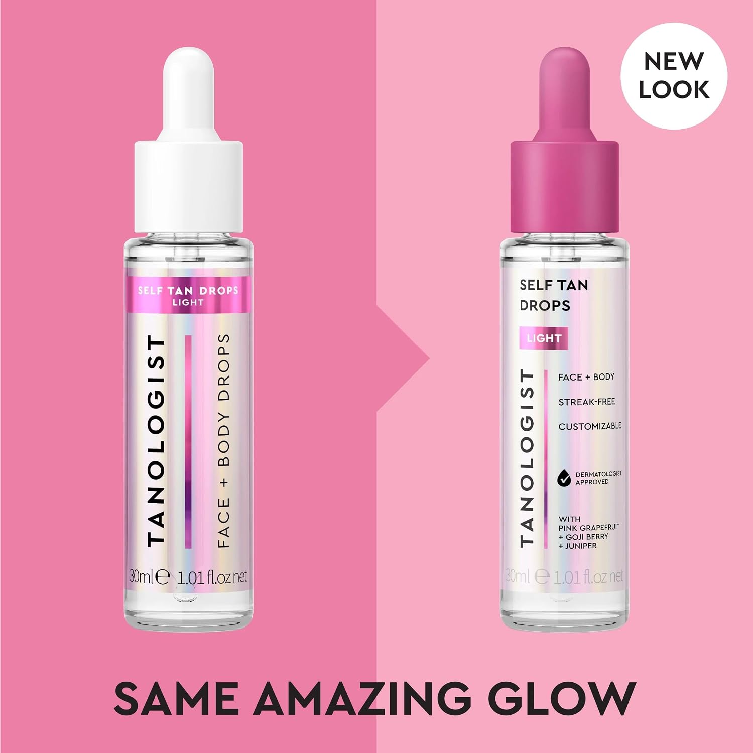 Light Self-Tan Drops, Face Tanning Drops, 1.01 Fl Oz | Buildable self-tanning glow, face self tanner to mix with