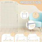 6 Pcs Commercial Grade Gridwall Panels for Display, Heavy Duty Wire Grid wall Display Rack Metal wall Mount Grid with