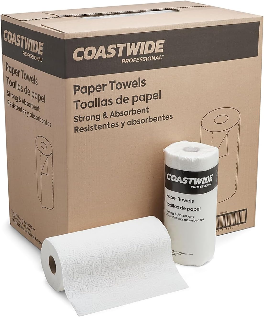 Professional Paper Towels, 2-Ply, 85 Sheets/Roll, 30 Rolls/Pack