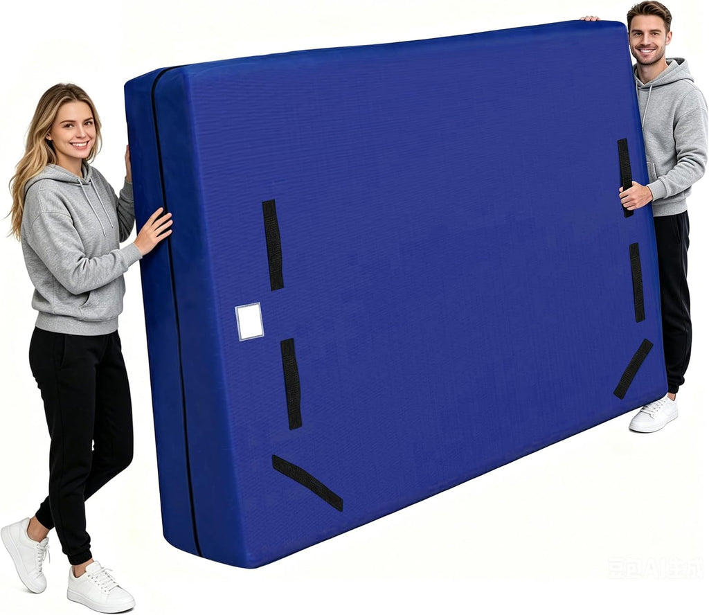 Heavy Duty Mattress Moving Bag with Ergonomic Handles, Blue, King