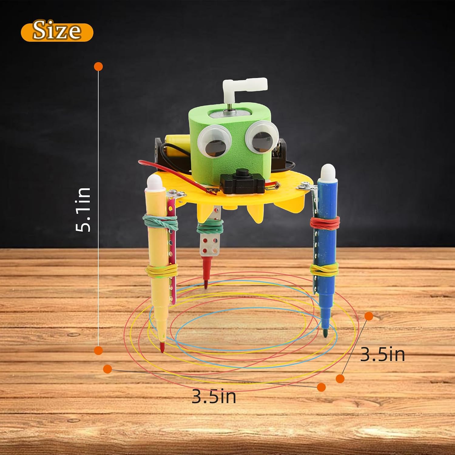 Bulk STEM Craft Kits for Kids 8-12: 4-Pack Doodling Robot Building Kits, Classroom Activities & Science Experiments