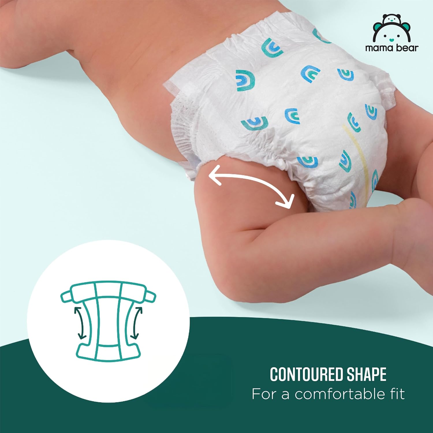 Amazon Brand - Mama Bear Gentle Touch Baby Diapers, Size 6, 27 Count, Disposable, Leak Protection, Stretchy