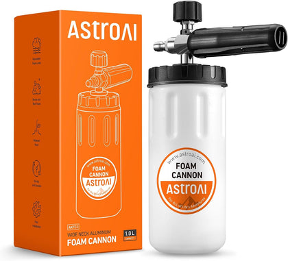Foam Cannon for Pressure Washer with 1/4" Quick Connect Plug, 1 L | Thick Foam, Car Wash, Heavy Duty Durable Foam