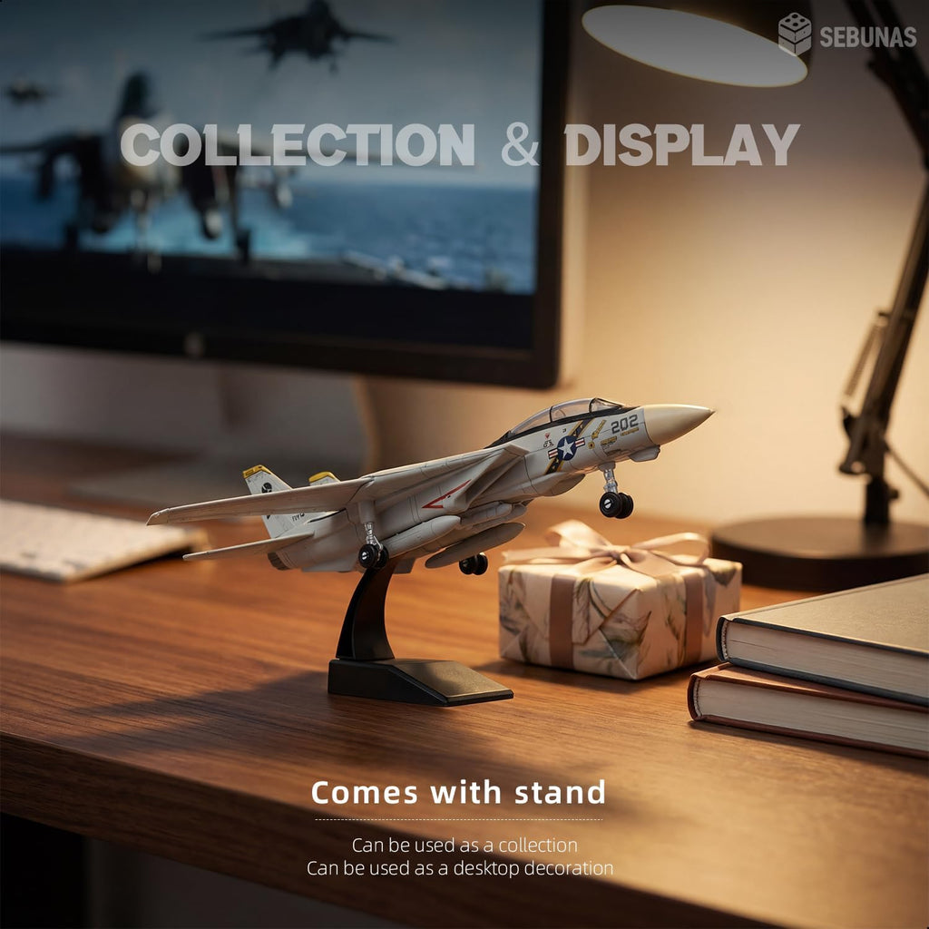 F-14 Tomcat 3D Quick Build Model Kit – Fighter Jet Aircraft Puzzle, Precision DIY Military Aircraft Building Kit for