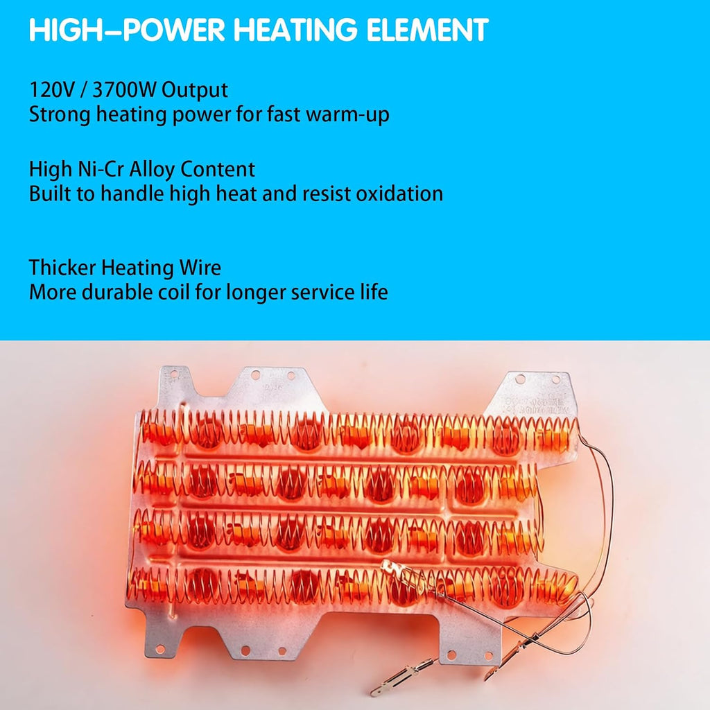 DVE54R7200V/A3 DVE52M7750W/A3 DVE54R7200W/A3 Dryer Heating Element Kit
