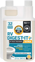RV Digest-It Ultra Liquid RV Toilet Treatment, 32 Uses | Strong easy-measure liquid controls odors & quickly digests