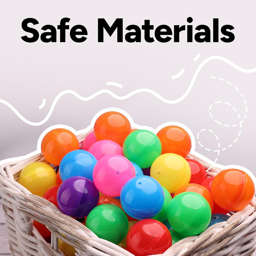 Capsule Vending Machine 2" Assorted Colors Round Capsules Empty - 50 pcs