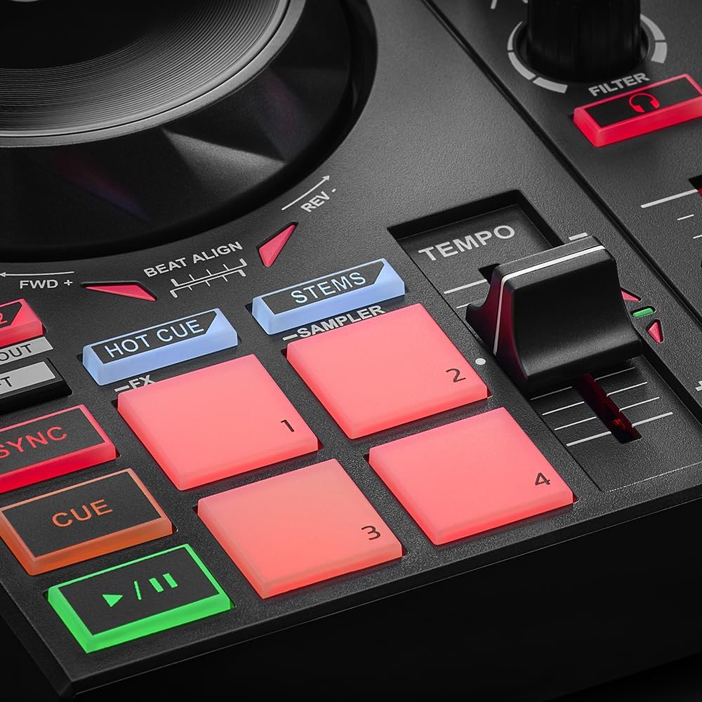 DJControl Inpulse 200 MK2 — Ideal DJ Controller for Learning to Mix — Software and Tutorials Included, Black