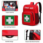 Empty Durable First Aid Backpack for Workplace & Outdoors 1PC