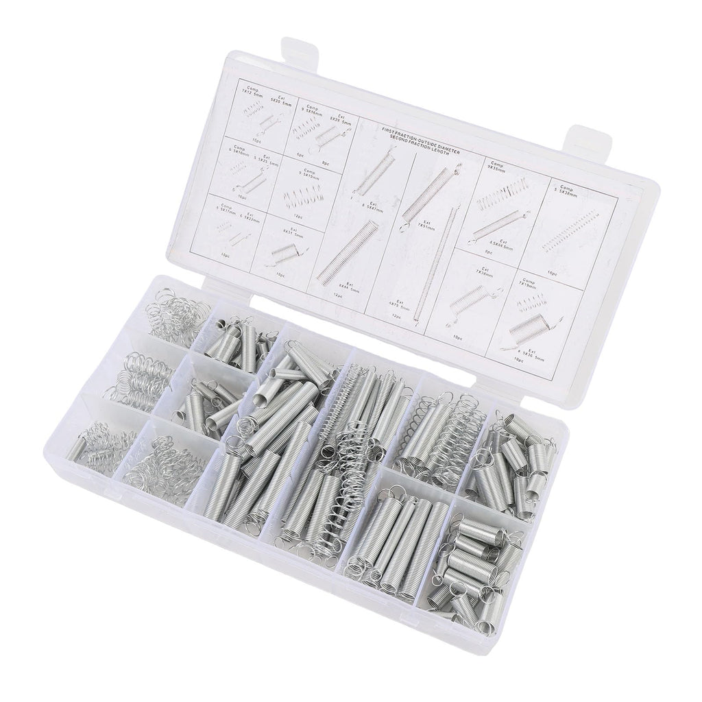 Extension Spring Assortment Kit, 200 Pcs Variety Sizes