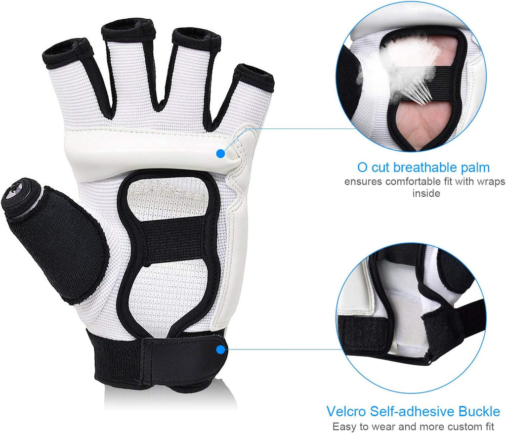 MMA Gloves, 8mm EVA Padding, Adjustable Wrist Strap, Women & Kids | Abrasion-Resistant