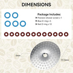 Precision Shower Screen with 58mm, Espresso Machine Replacement Parts
