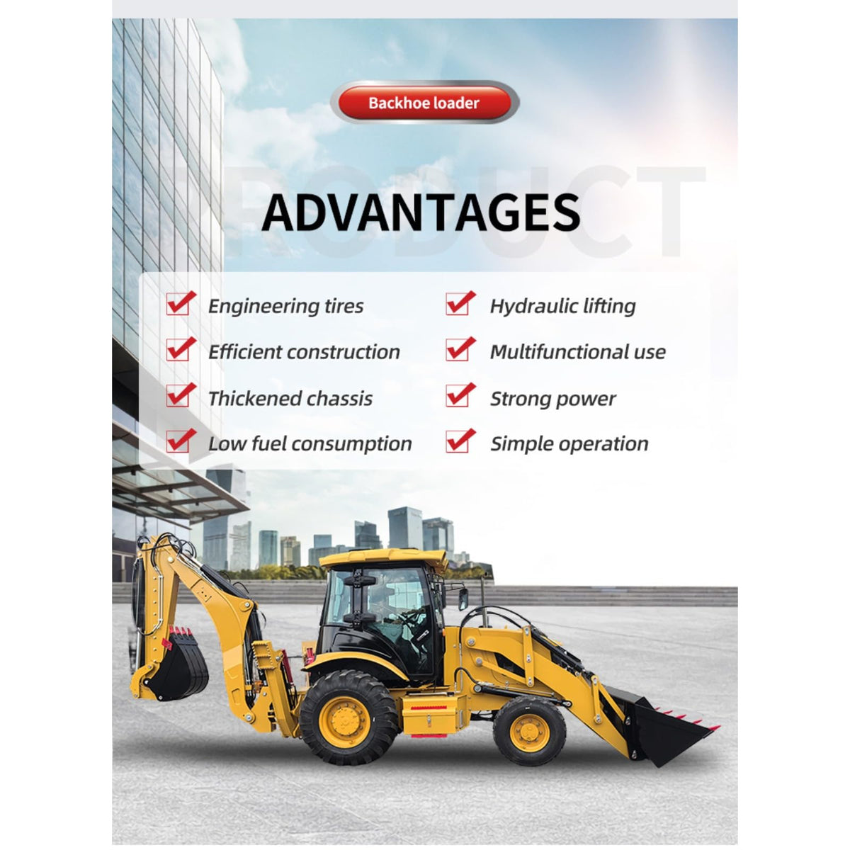 Mini Towable Backhoe Loader - New 4x4 Backhoe Loader for Sale Powerful Mini Front End Loader and Excavator Versatile