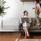 Floor Ceiling Mount Mini Split AC/Heating System, White, 24000 BTU