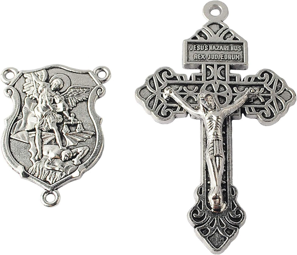 Rosary Making Pardon Crucifix Centerpiece St Michael Shield Medal
