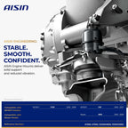 AISIN AFTERMARKET EMTN-20905 2Pcs Engine Motor Mount
