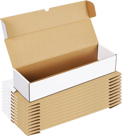 10 Pack Trading Card Cases, White 1100 Count Gaming Card Storage Box for TCG/Magic/Mtg Collection