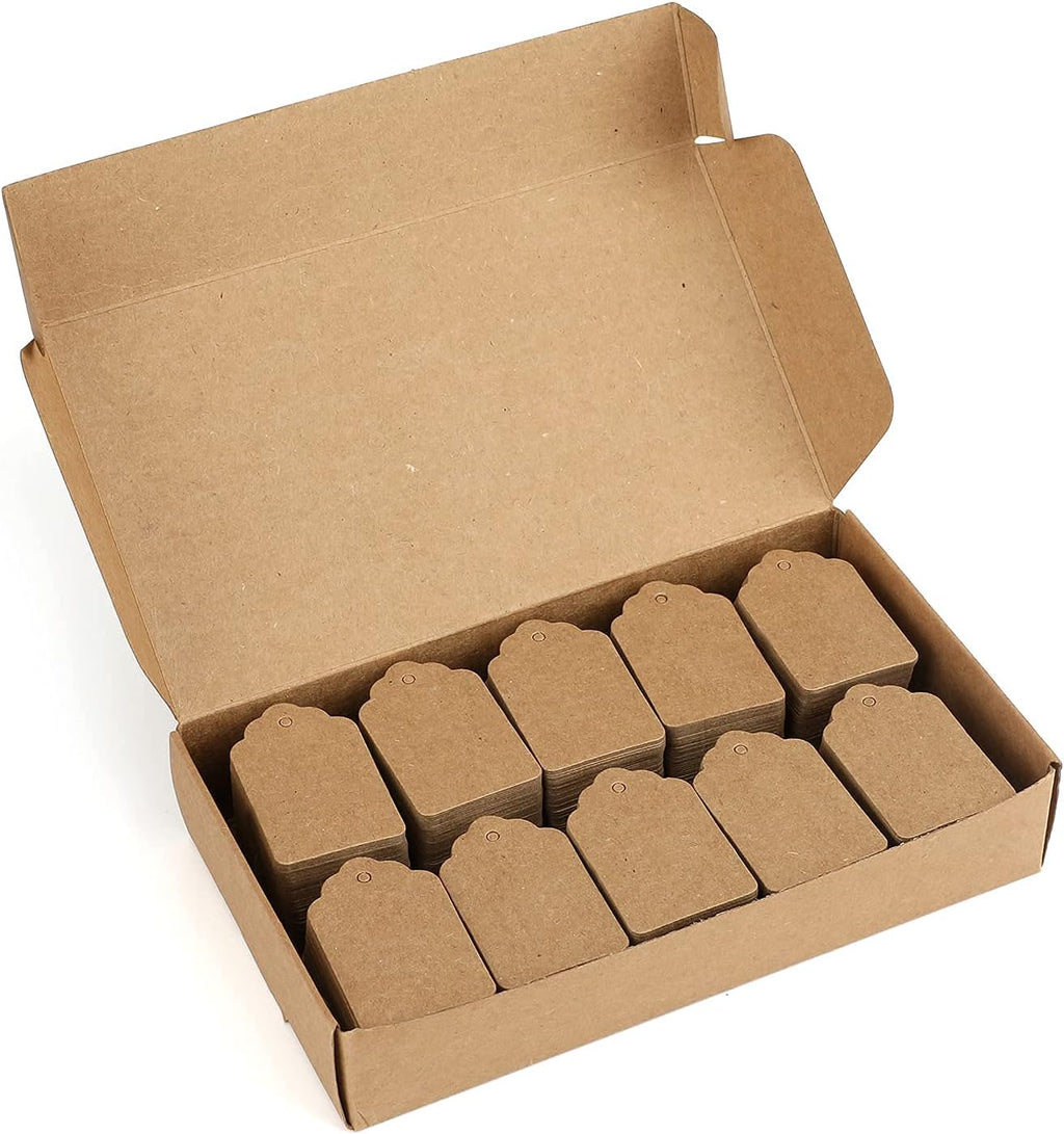 1000PCS Price Tags, 1.9x1.3in Kraft Paper,Unstrung