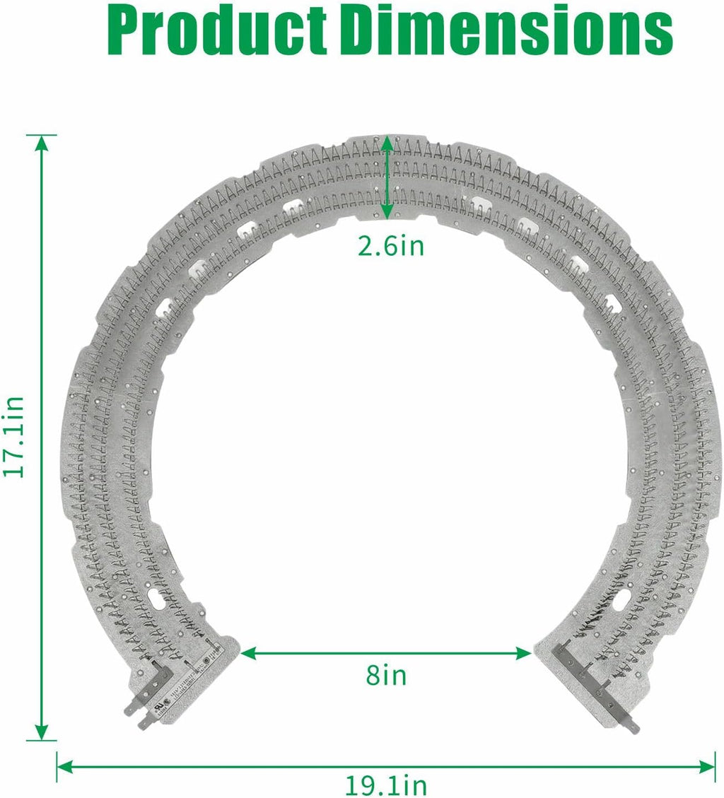 WE11M10001 Dryer Heating Element Replacement for GE & Hotpoint - Mica Heater Kit Also Compatible with Fisher & Paykel Electric Dryers