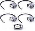HiSport Fuel Injector Connectors Compatible with Toyota 4 PCS 16AWG