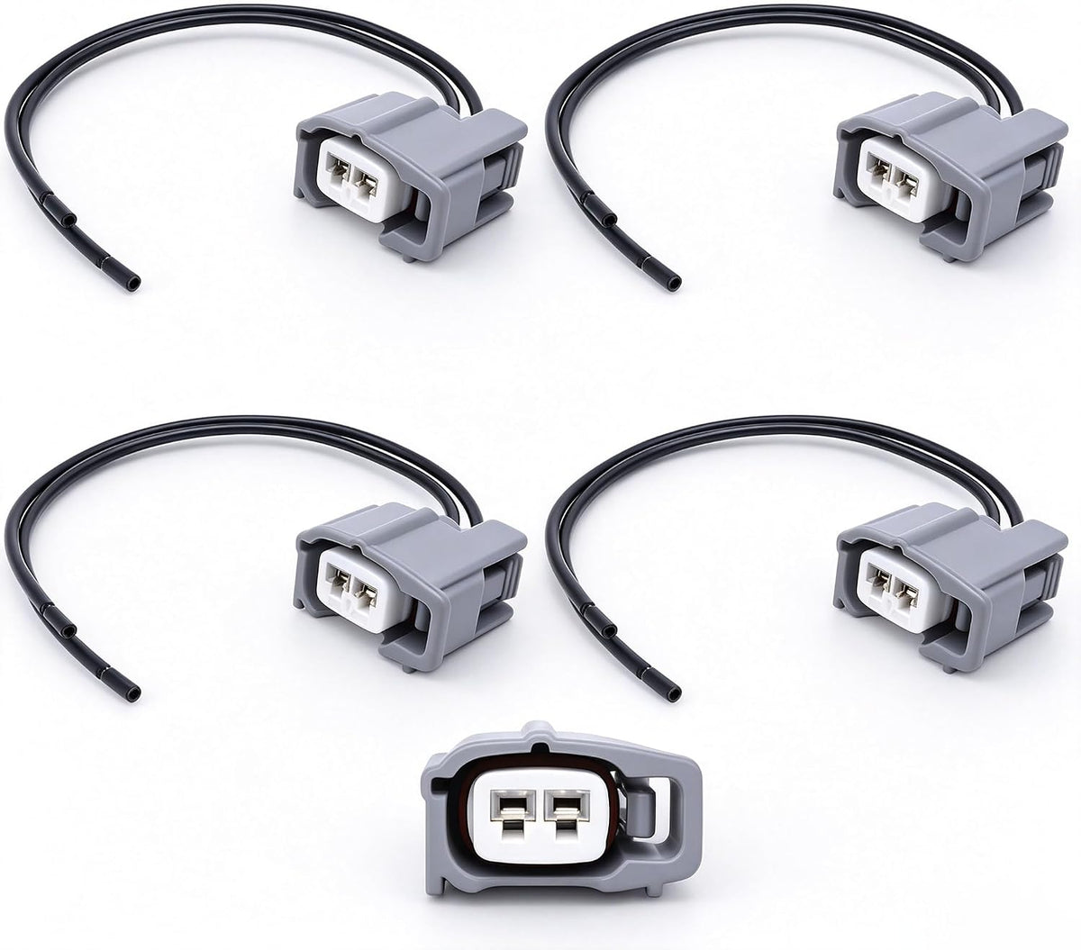 HiSport Fuel Injector Connectors Compatible with Toyota 4 PCS 16AWG