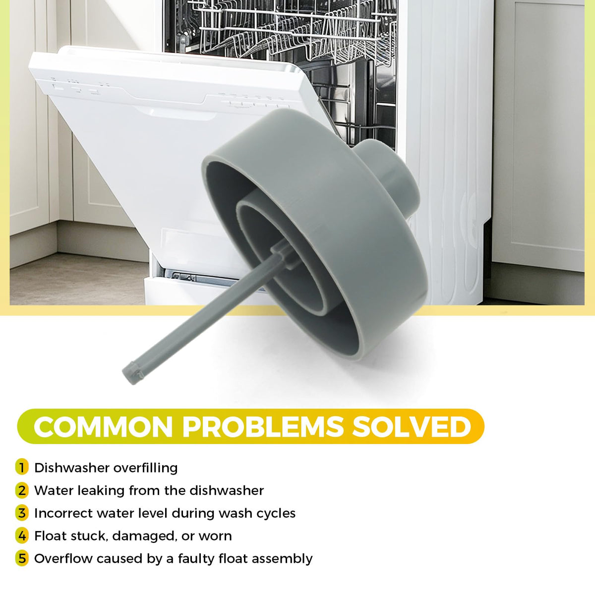 5304506520 Dishwasher Float Replacement for Frigidaire