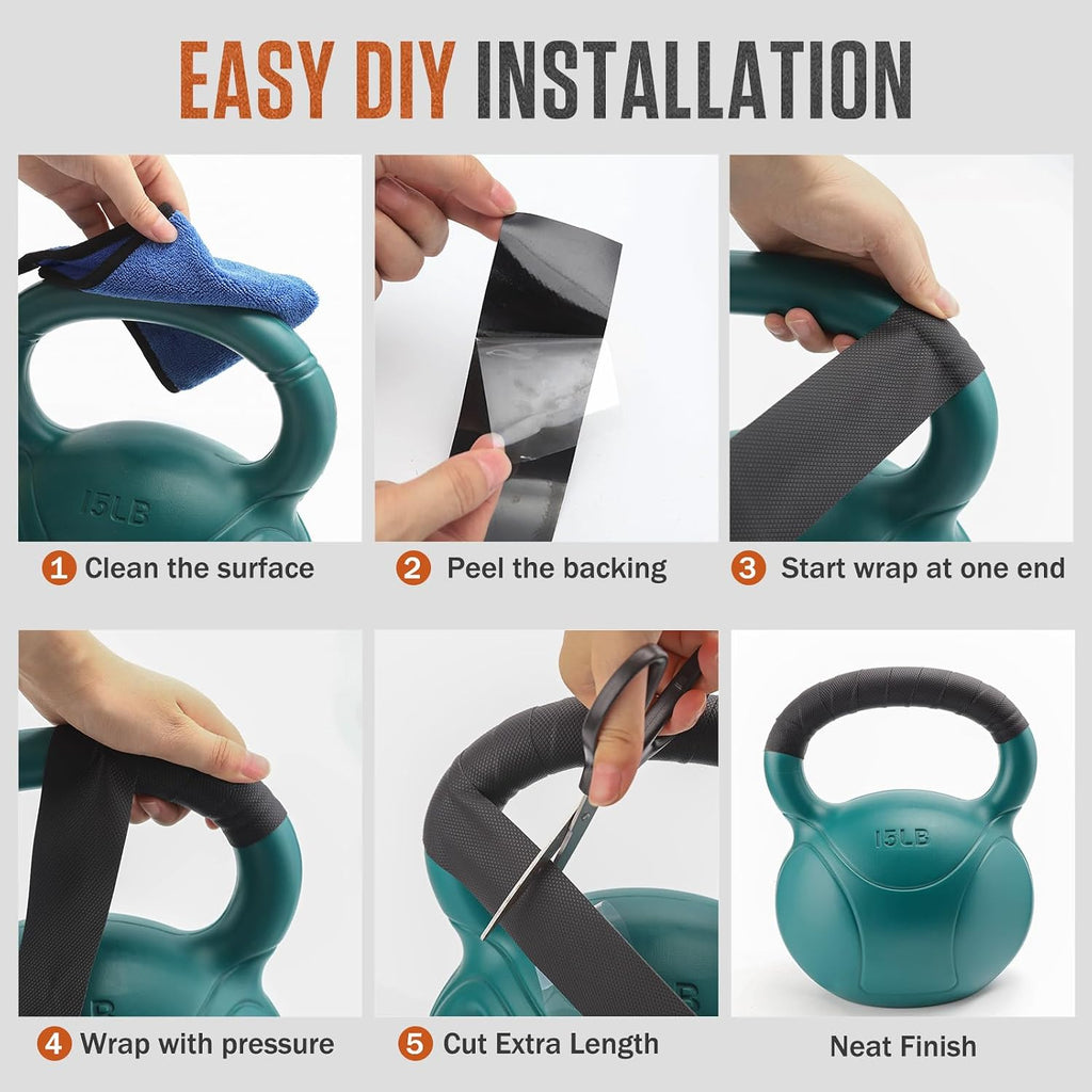 Anti-Slip Rubber Grip Tape for Handle with Non-Abrasive Comfort
