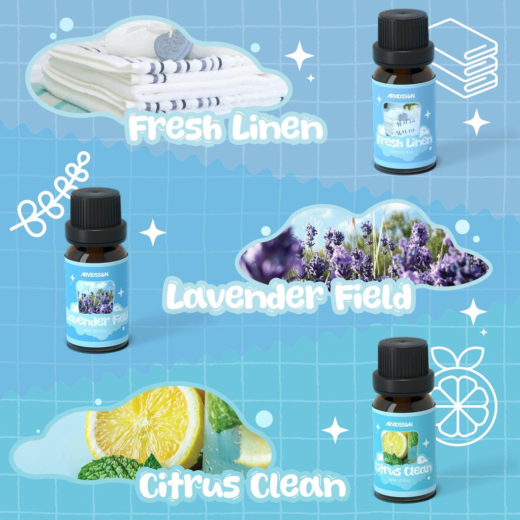 Laundry Collection Essential Oil Set, Use with Wool Dryer Balls