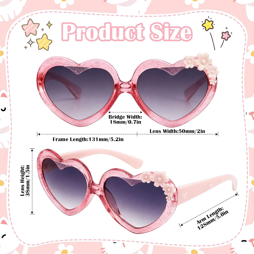 Unicorn Kids Sunglasses with Eyeglass Case, Portable Hard Sunglasses Pouch with Handle UV Protection
