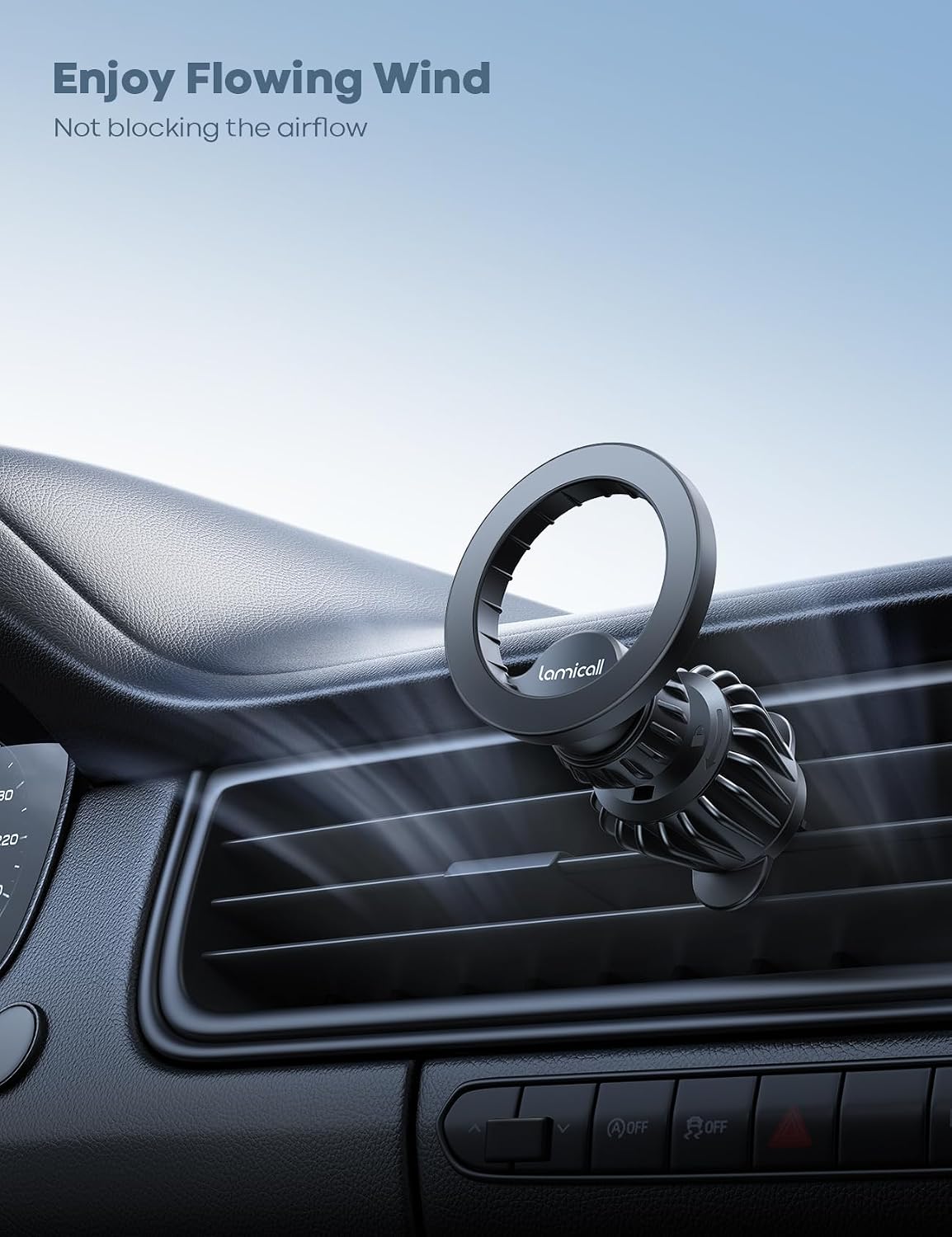 for MagSafe Car Mount - [20 Super Magnets] Magnetic Phone Holders for Your Car, Air Vent Phone Holder Car, HandsFree