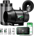T6 Smart Filtration Kit, Inline Fan, Controller, Carbon Filter,Duct | AeroZesh Inline Fan, E42A+ Enviroment