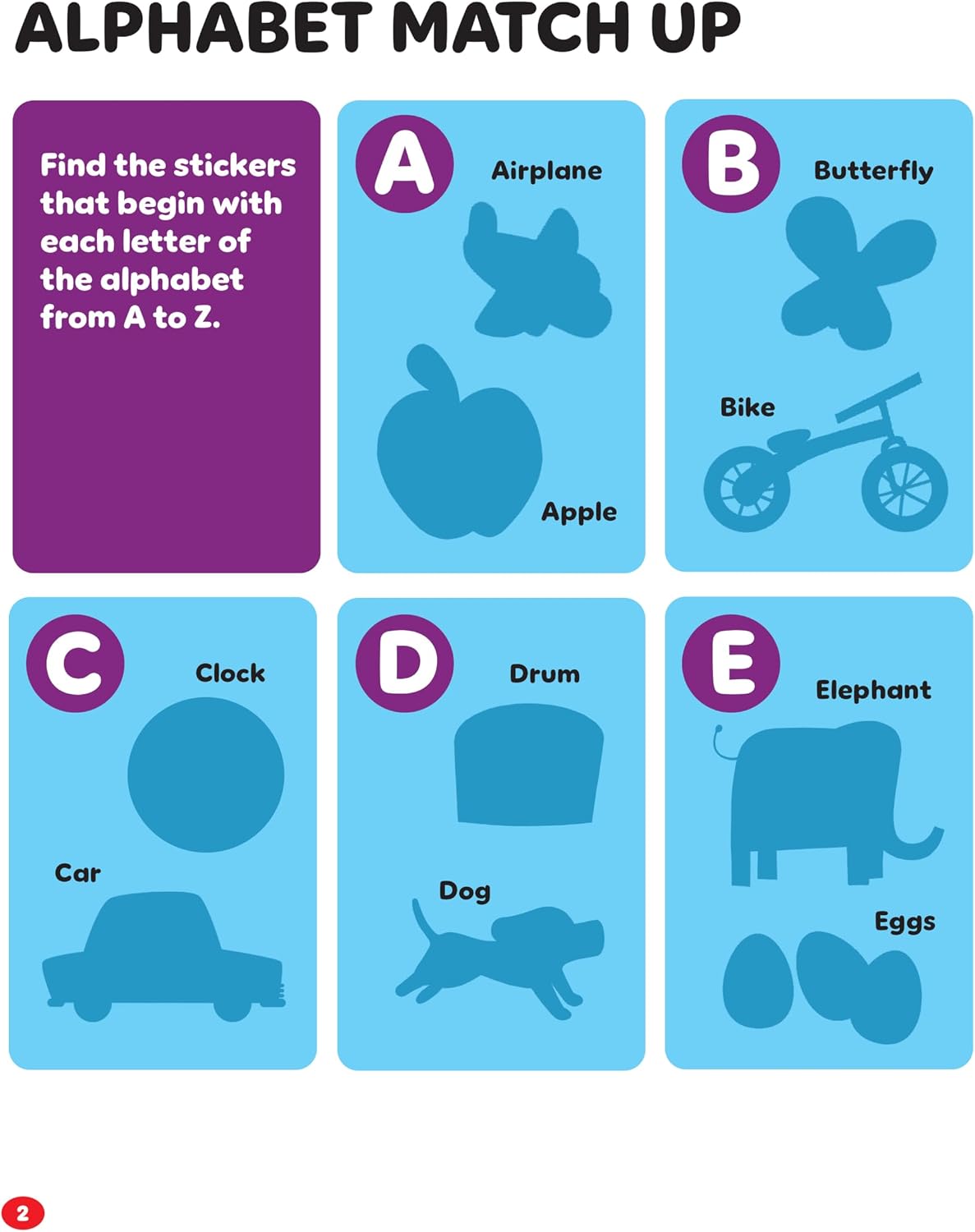 Toddler Sticker Activity Book Includes 500+ Stickers - Learn ABCs, Counting, Colors and More for Kids Ages 2 - 5
