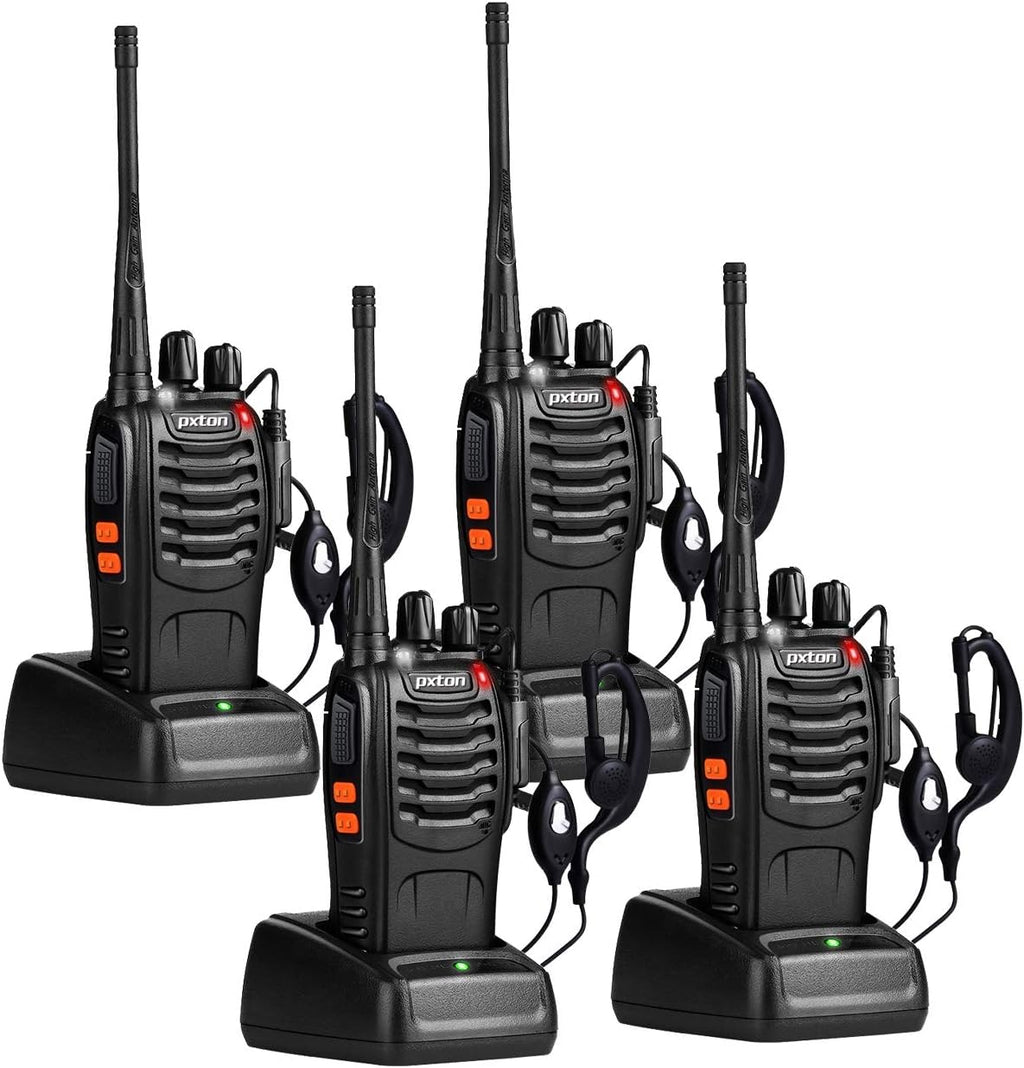 Walkie Talkies Long Range for Adults with Earpieces,16 Channel Walky Talky Rechargeable Handheld Two Way Radios with