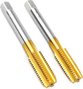 2Pcs M12 x 1.75 Thread Tap for Metal,Taper and Bottom Threading Hand Tap