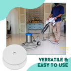 2 Pcs 12" White Floor Buffer Pads for Machine