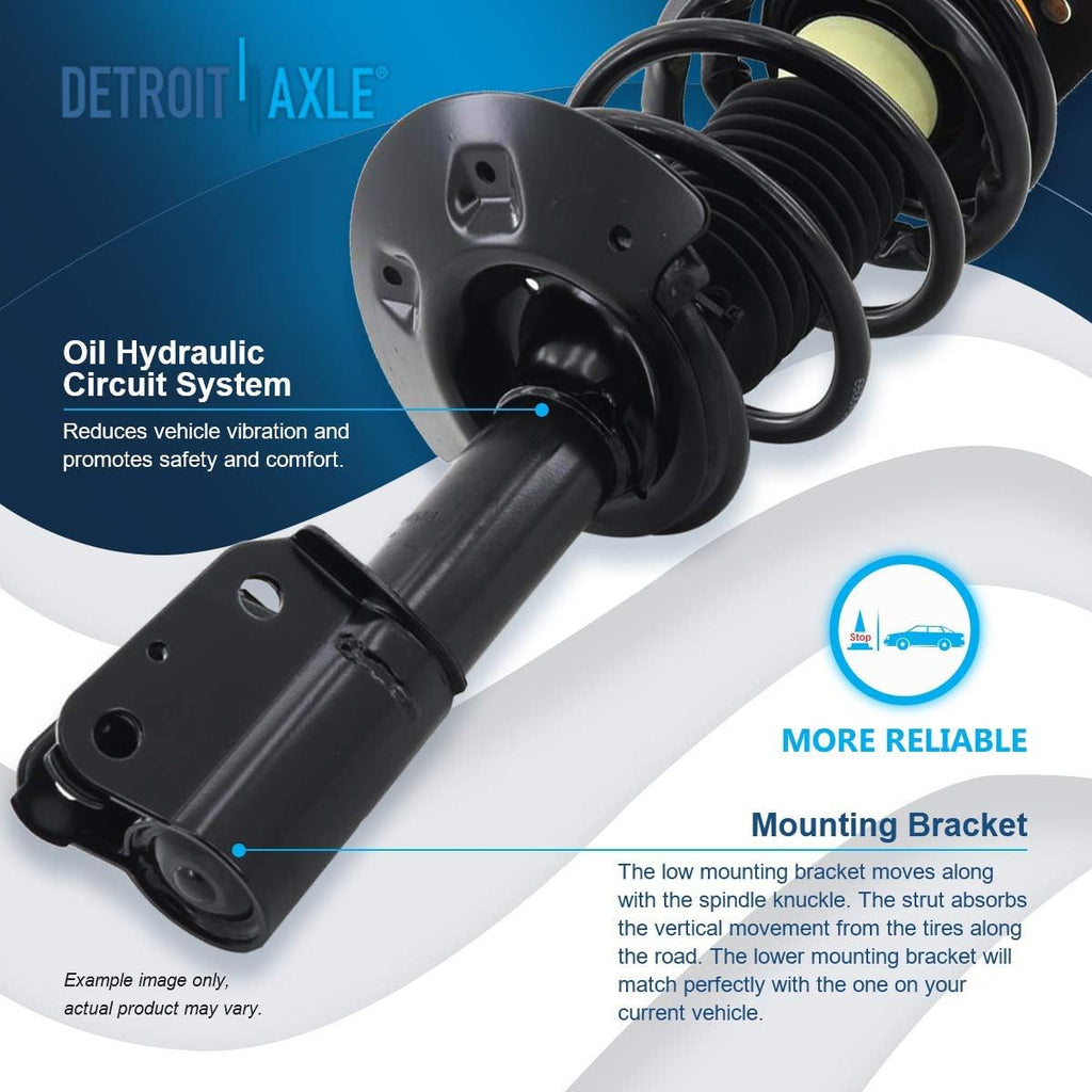 Detroit Axle - 2 Front Struts for Chevy Impala Monte Carlo