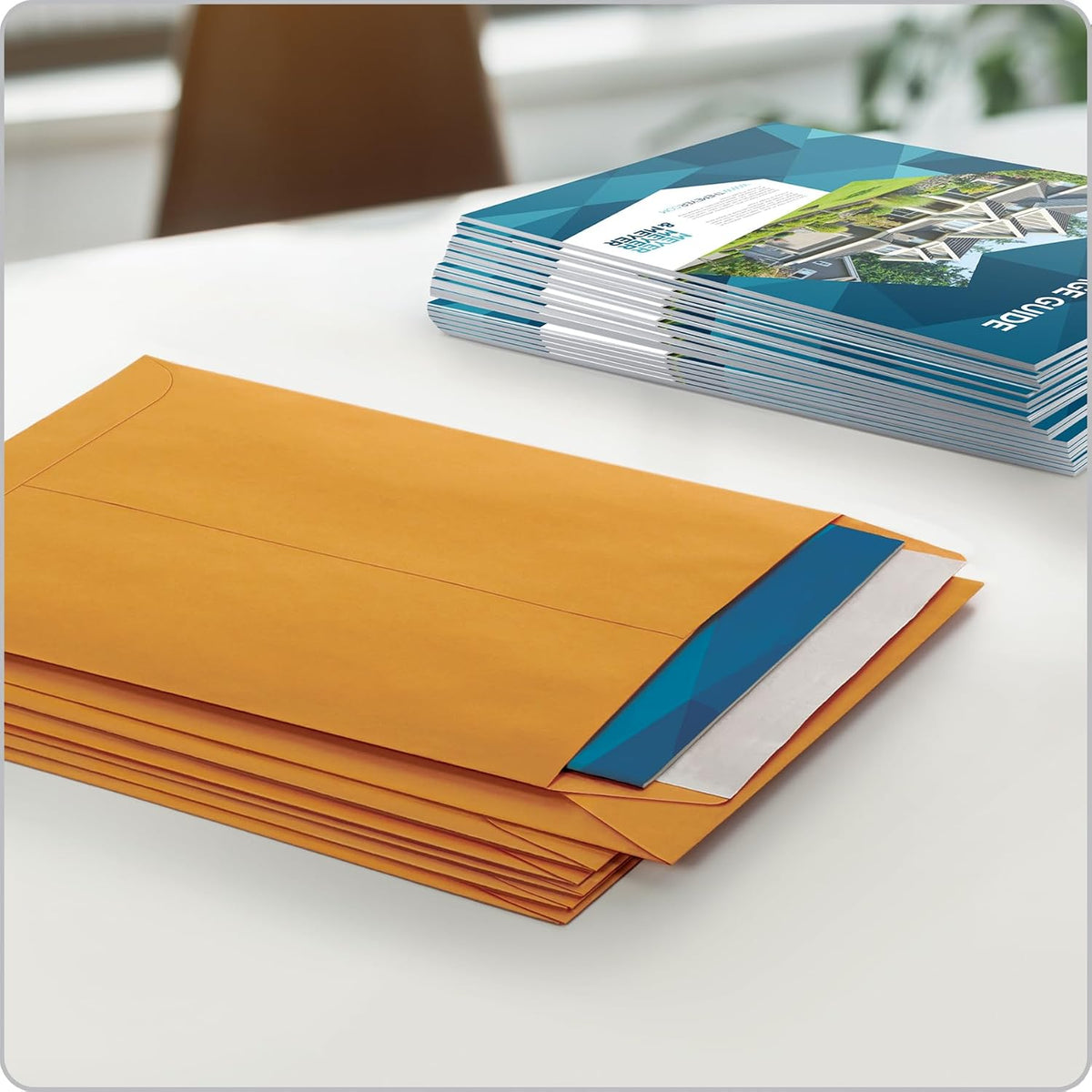 6 x 9 Catalog Envelopes with Self Seal Closure, 28 lb Brown Kraft, for Mailing Small Paper, Photos & Greeting Cards