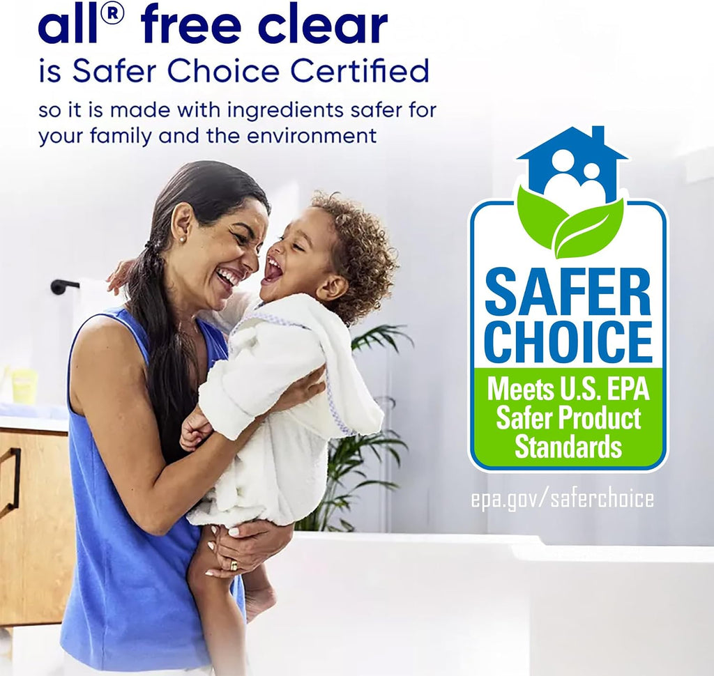 Liquid Laundry Detergent Free Clear, Unscented, 118 Ounce, 94 Loads