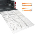 Aluminum Tri-Fold Ramp with Treads, Extra Wide Loading Ramp 1500 lbs Capacity, 54"×77" Heavy Duty Trailer Ramps for