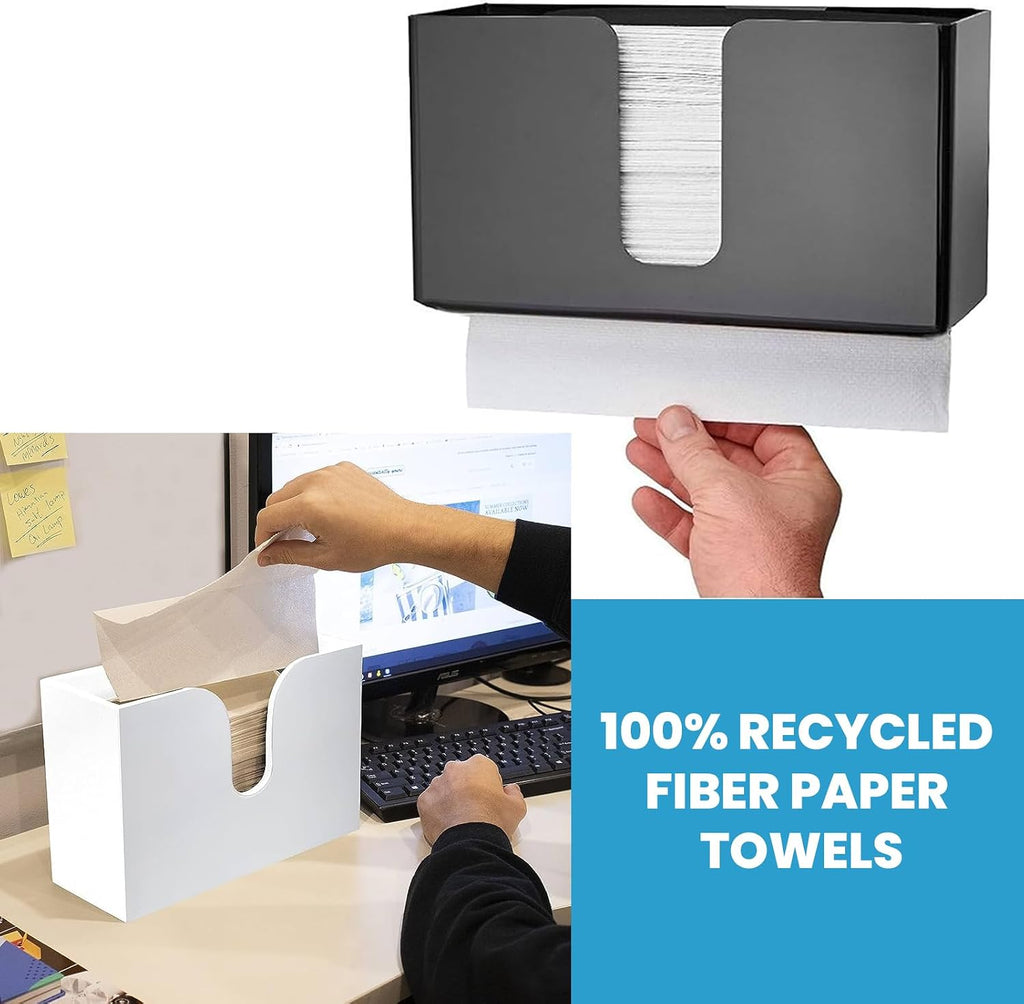 White MultiFold Paper Towels- Pack of 2-250ct. Total 500 Towels