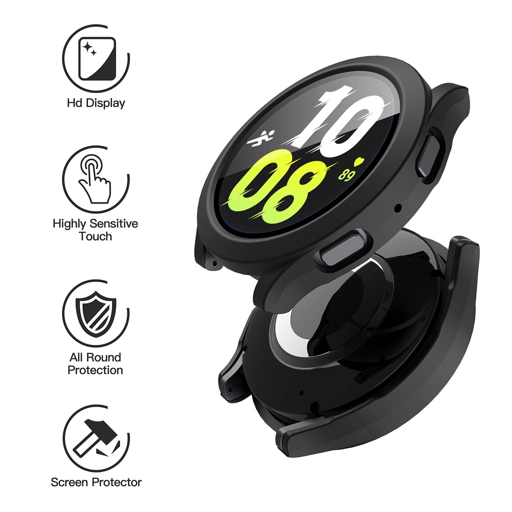 Case with Screen Protector for 44mm Galaxy Watch 5/4