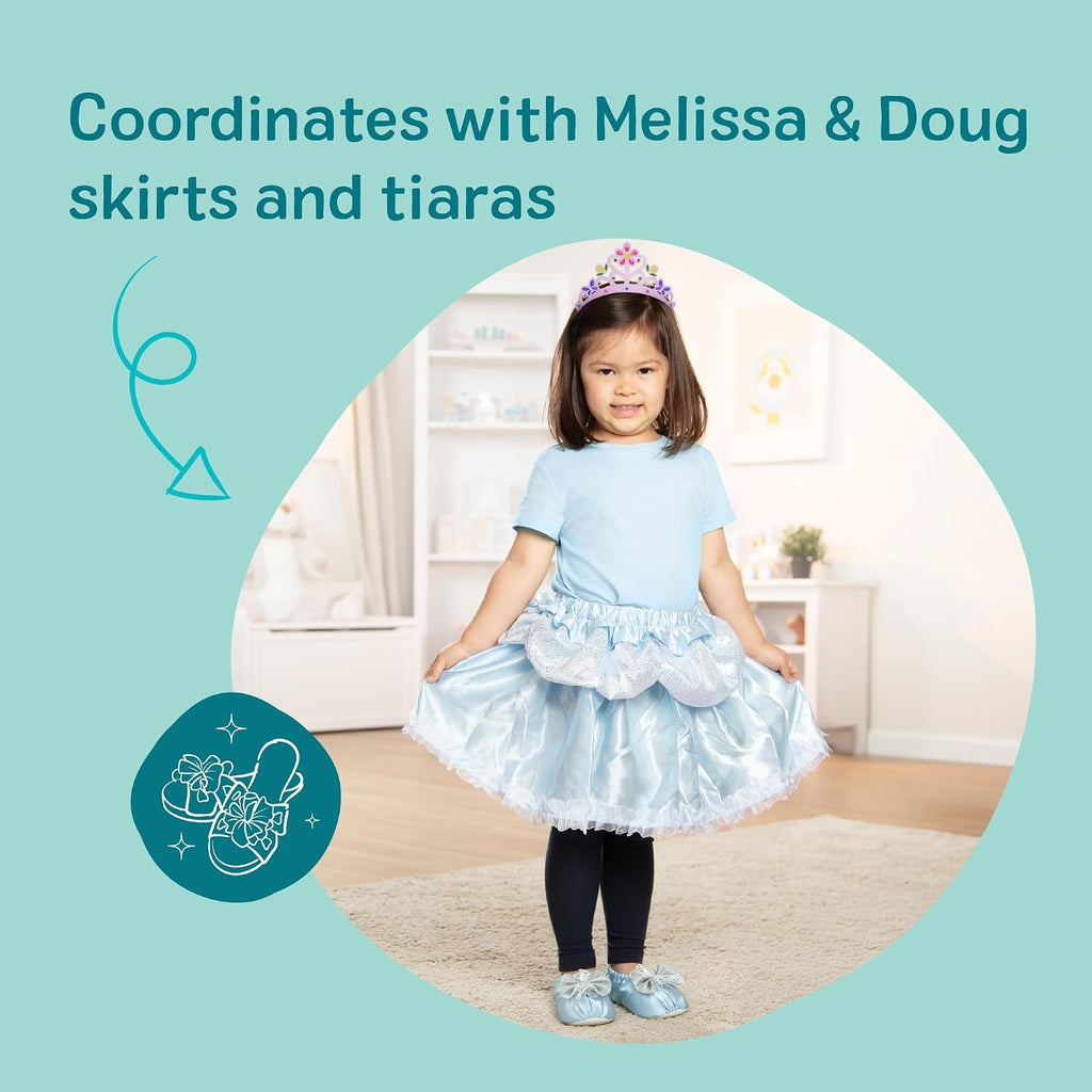 Melissa & Doug Dress-Up Shoes Set for Kids (4 Pairs) – Step In Style! High-Heeled Role Play Shoes – Pretend Play