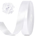 White Satin Ribbon 1 Inch x 100 Yards