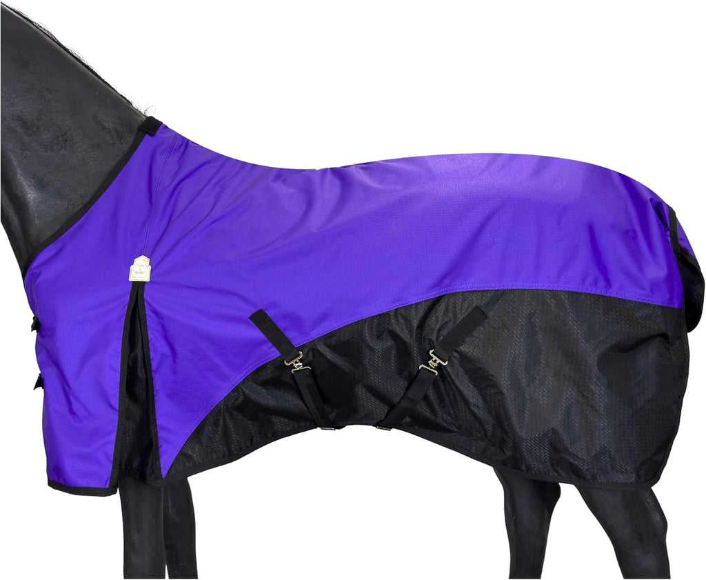 600D Ripstop Lightweight Horse Turnout Sheet No Fill,Water-Resistant & Breathable Horse Blanket for Spring and Mild