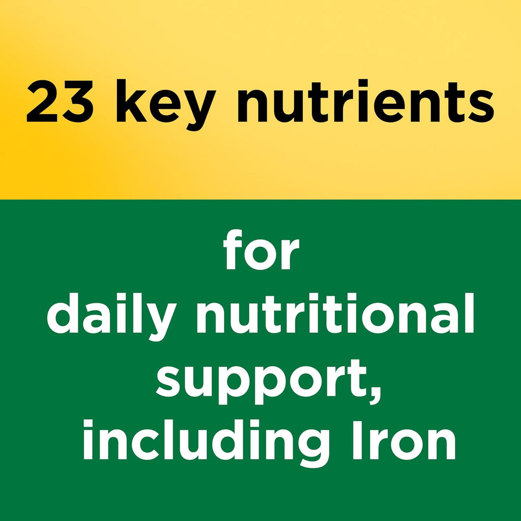 Multivitamin Tablets with Iron, Multivitamin for Women and Men for Daily Nutritional Support, Multi Vitamins for