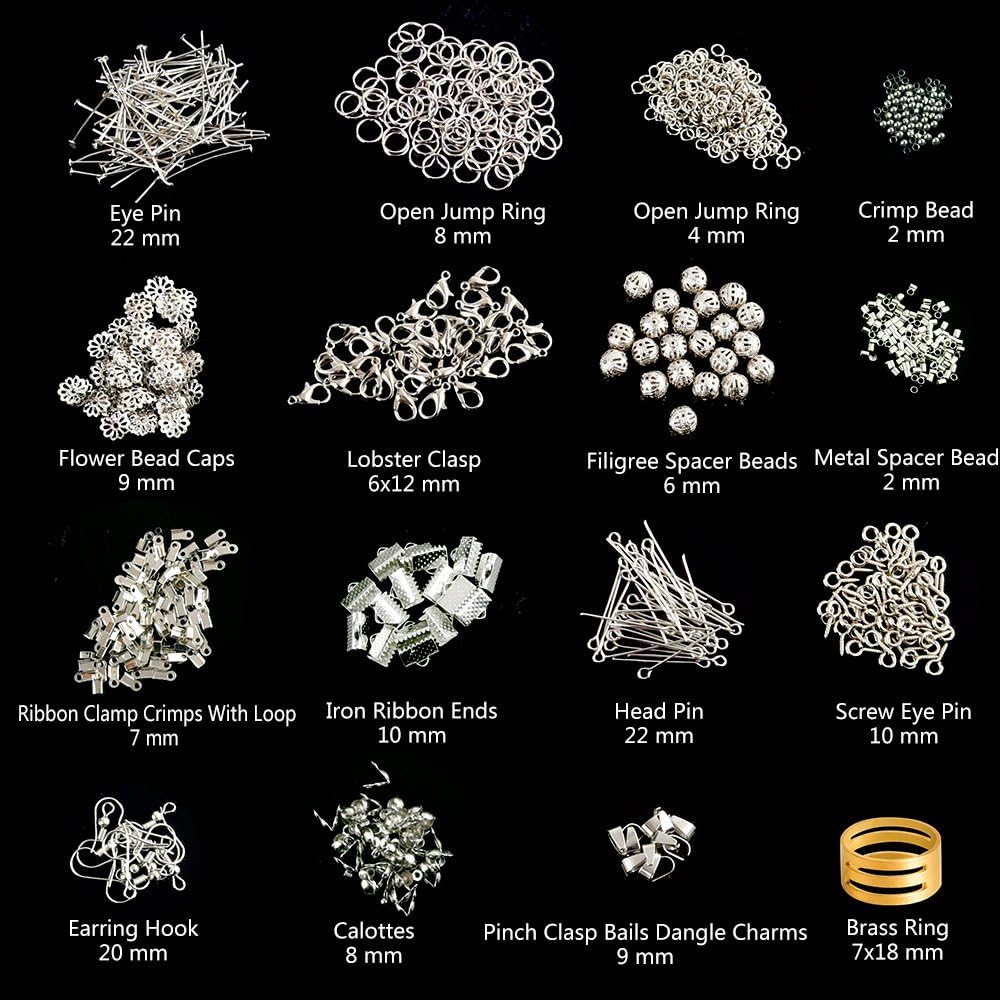 Jewelry Making Kit Jewelry Findings Starter Kit | Jewelry Beading Making and Repair Tools Kit