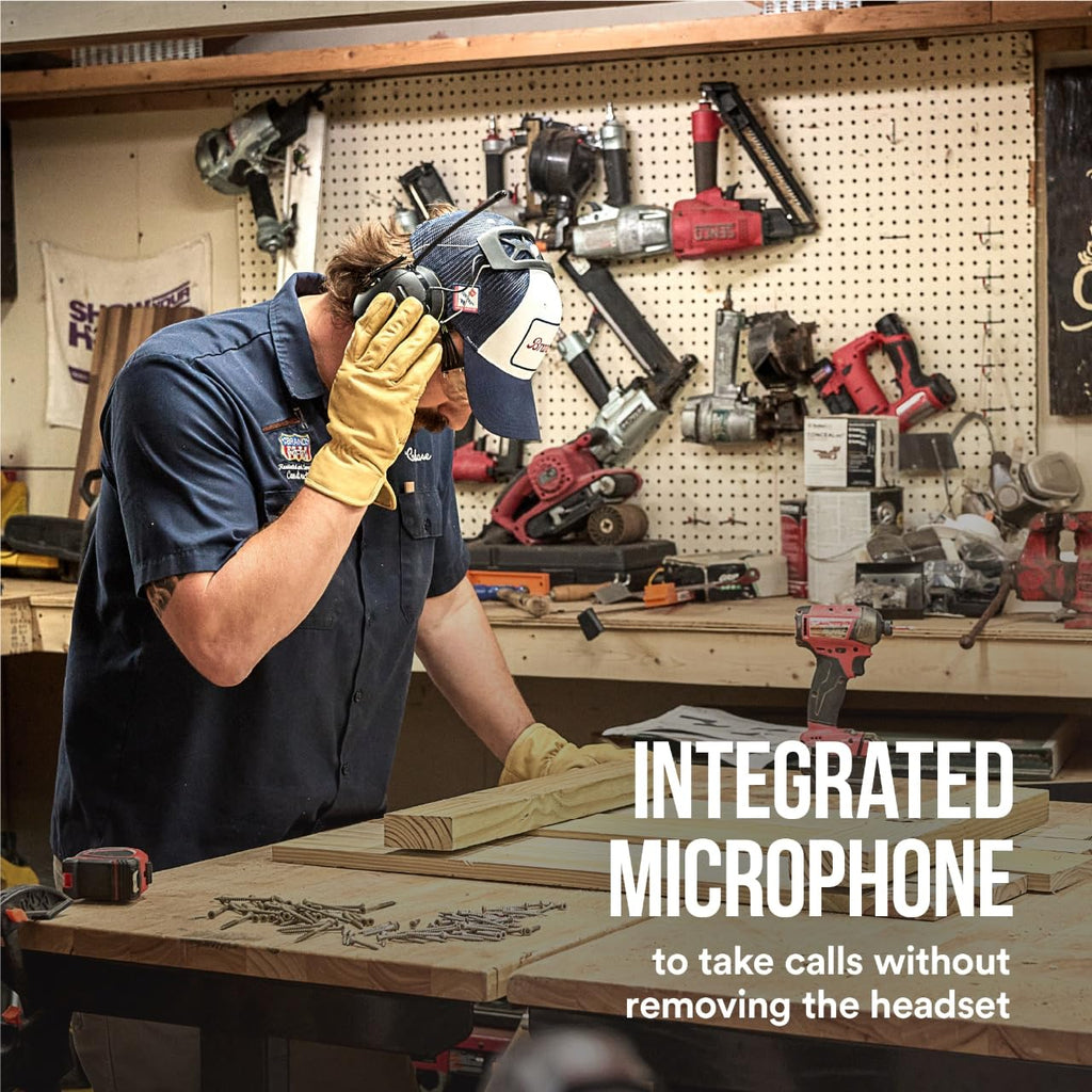 3M WorkTunes Connect + AM/FM Wireless Hearing Protector with Bluetooth