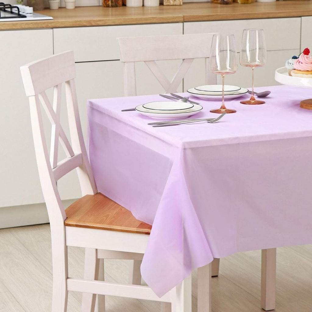 Disposable Tablecloth 12 Packs (Assorted Colors, Rectangular)