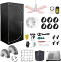 48"x48"x80" Grow Tent Kit Complete 4x4 ft High Reflective Mylar Indoor Grow Tent +Portable Full Spectrum LED Grow
