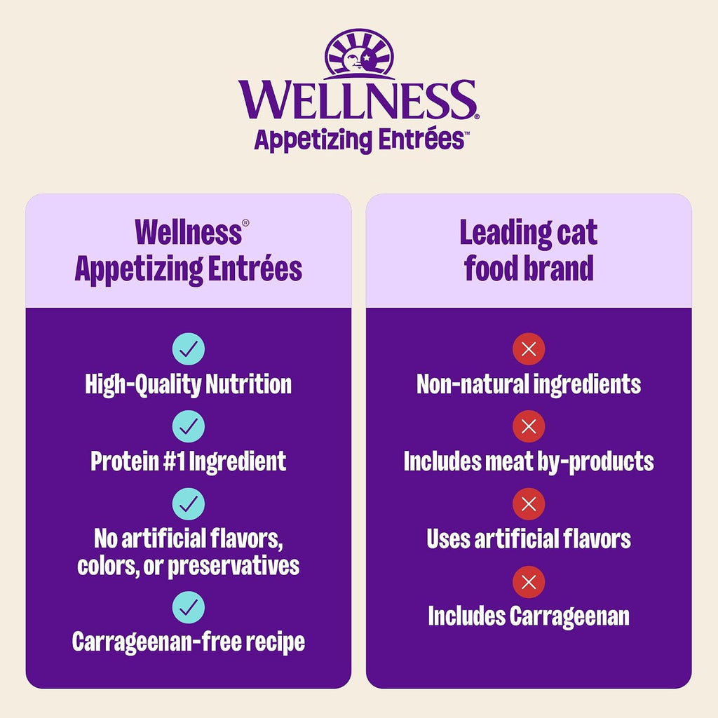Appetizing Entrées Age Advantage Mousse Senior Wet Cat Food, Natural, Protein Rich, Grain Free, Tuna, Salmon, Cod